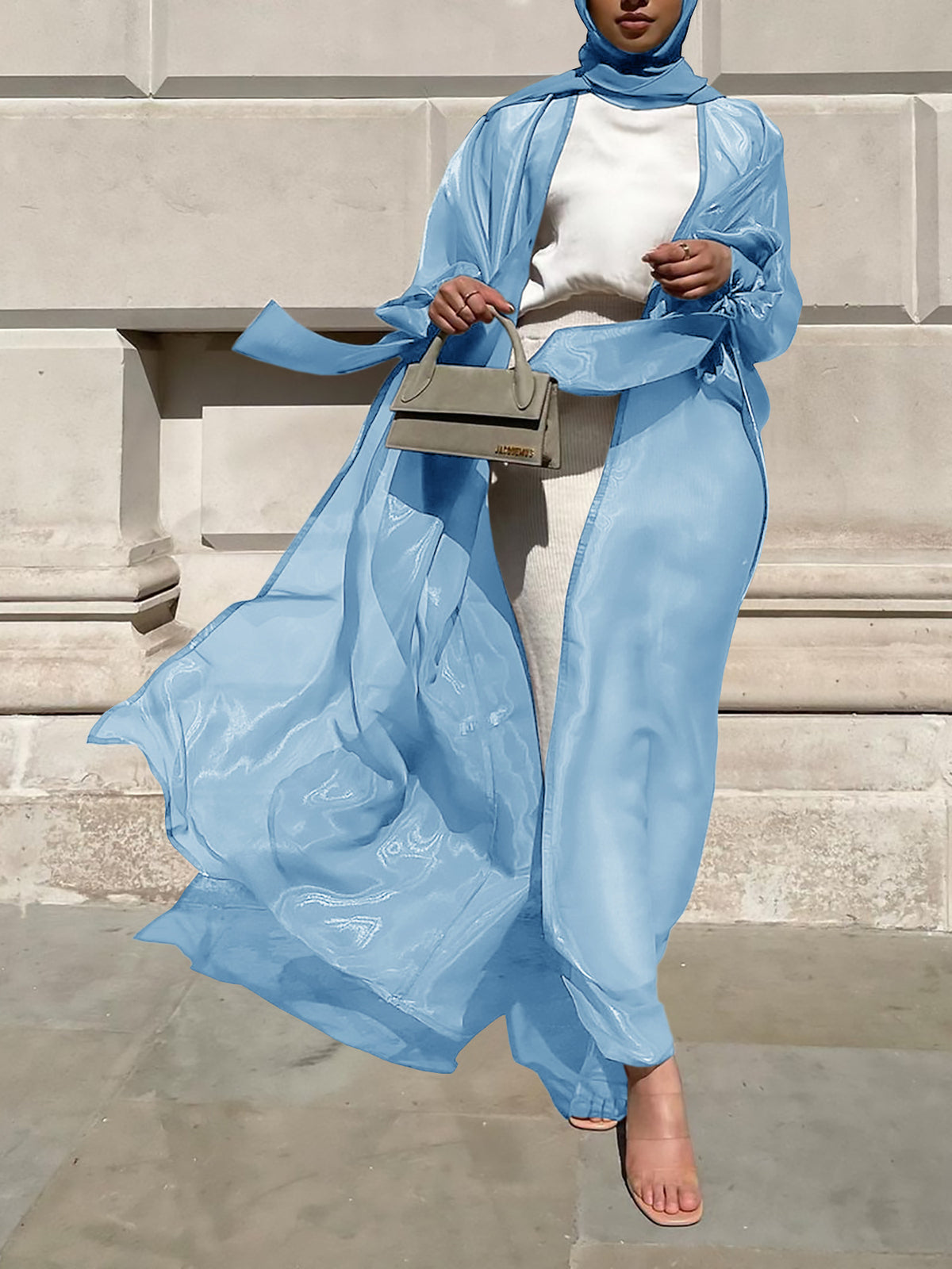 Puff Sleeve Cardigan Summer European And American Dubai Elegant Coat - Meesal