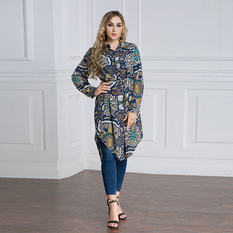 New Fashion Loose Shirt Skirt Plus Size Muslim - Meesal