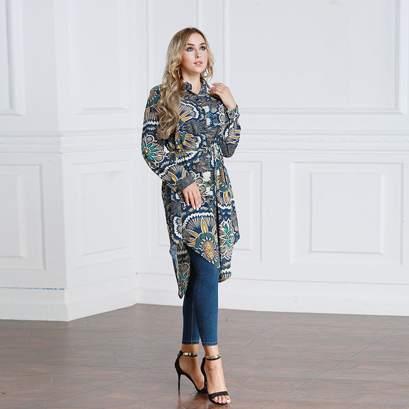 New Fashion Loose Shirt Skirt Plus Size Muslim - Meesal