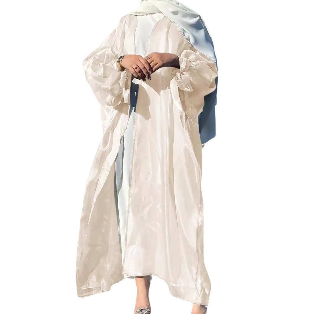 Puff Sleeve Cardigan Summer European And American Dubai Elegant Coat - Meesal