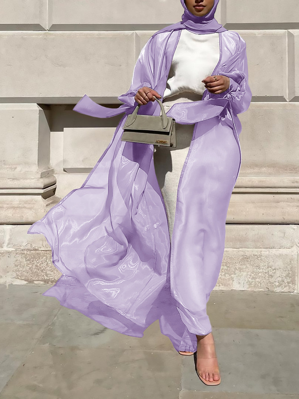 Puff Sleeve Cardigan Summer European And American Dubai Elegant Coat - Meesal