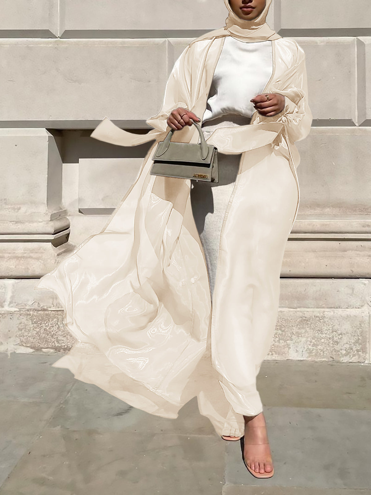 Puff Sleeve Cardigan Summer European And American Dubai Elegant Coat - Meesal