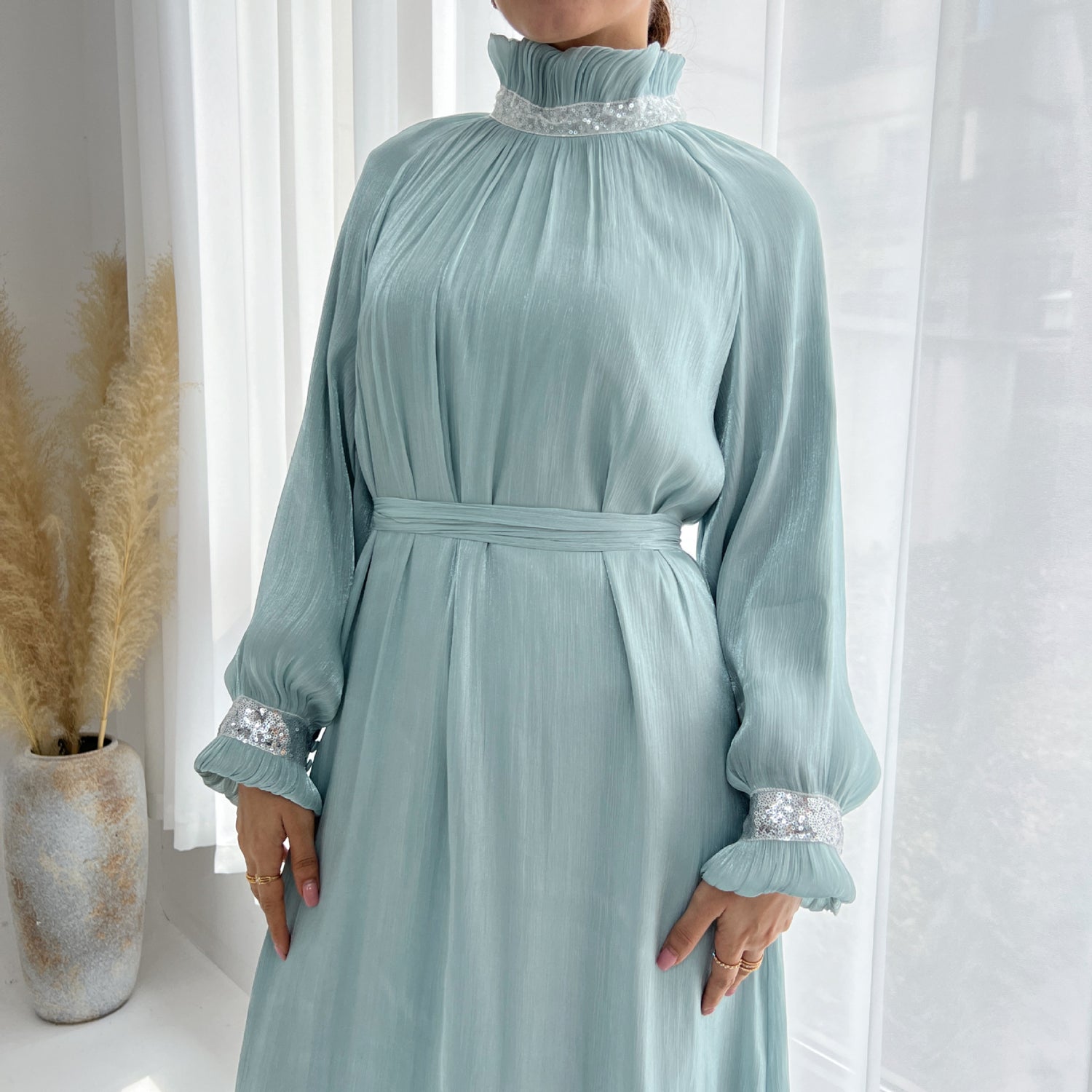 Turkey Dubai Exquisite Tied Dress - Meesal