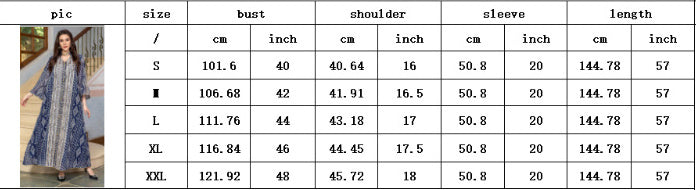 Women's Fashion Dress Dubai Robe - Meesal