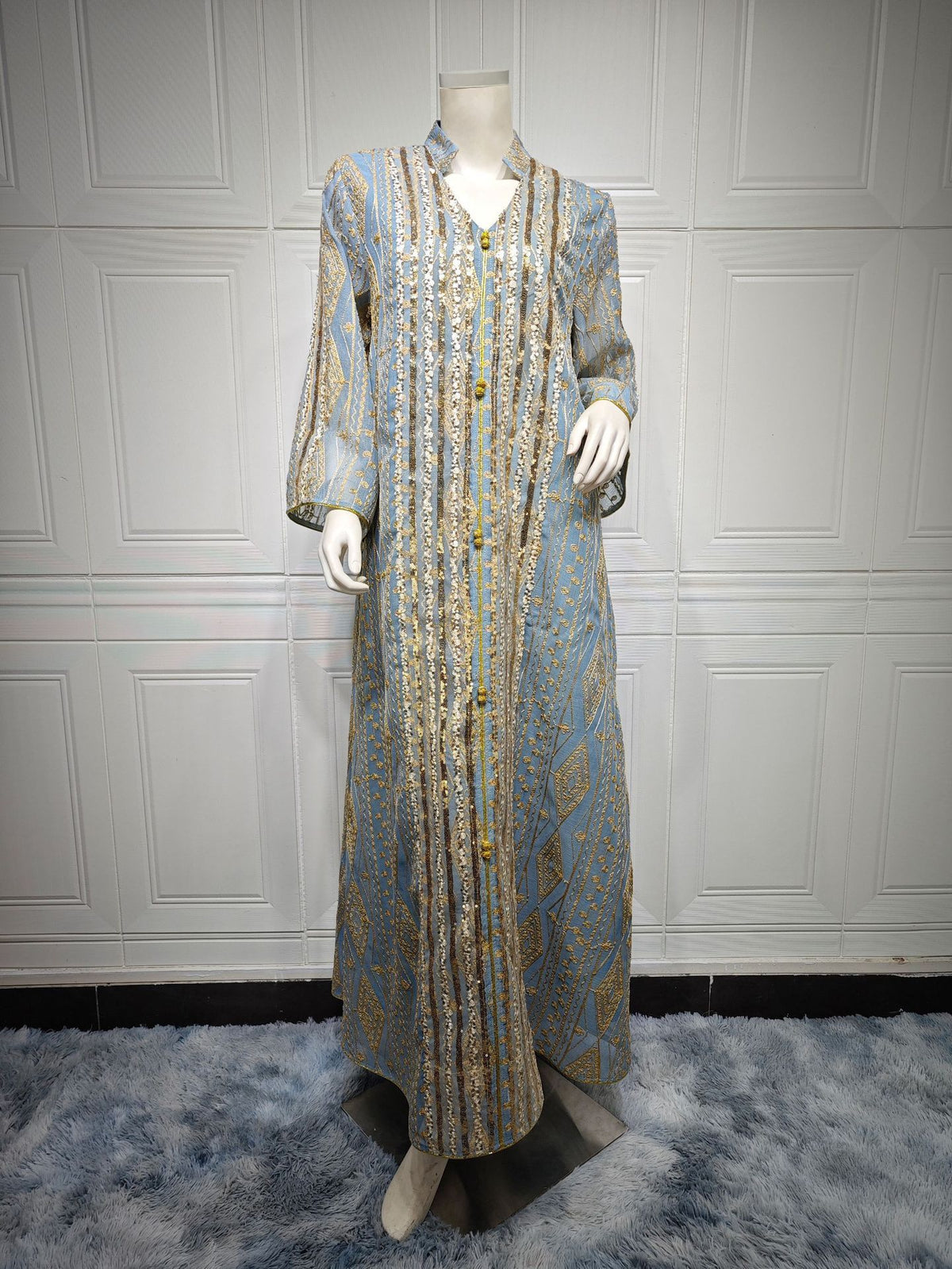 Women's Fashion Dress Dubai Robe - Meesal