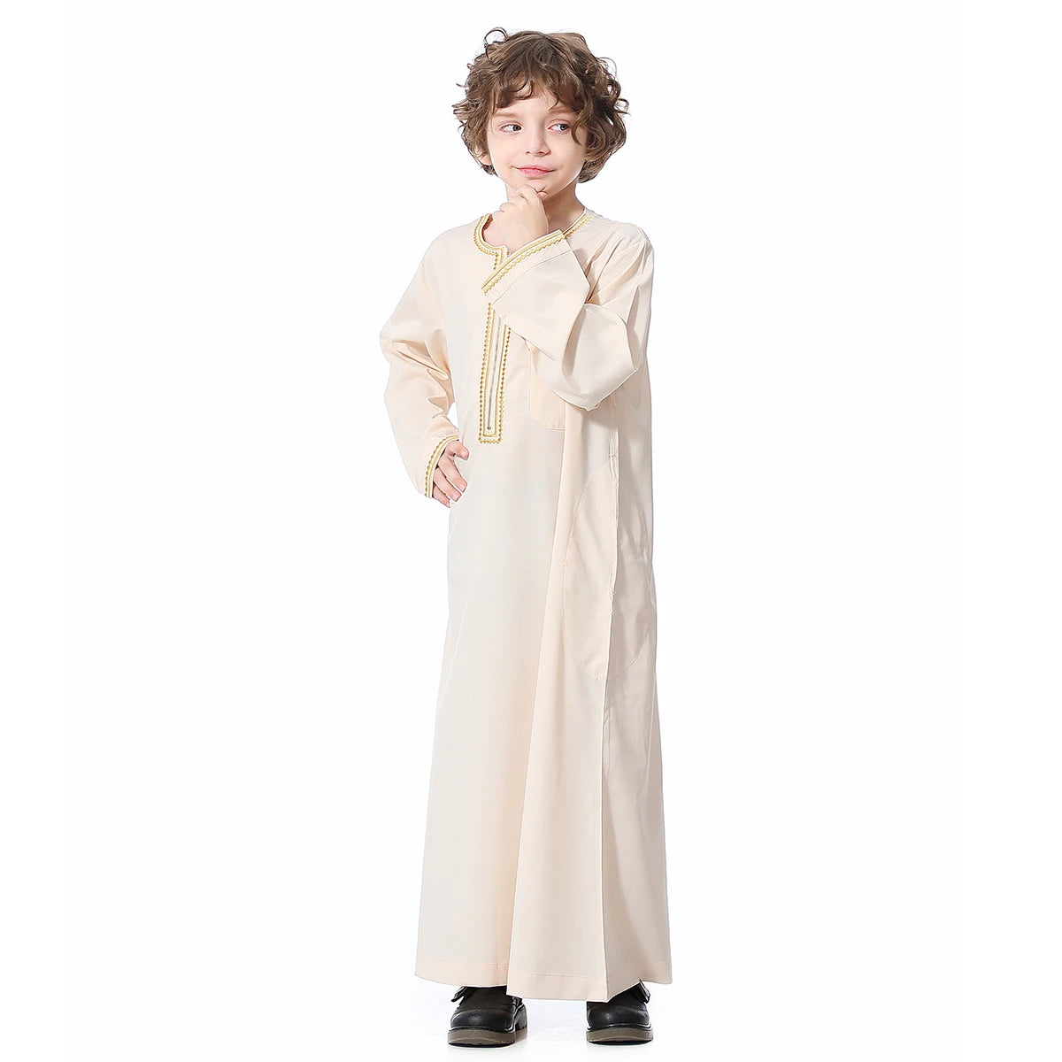 Lightweight Kids' Jubba Thobe - Meesal