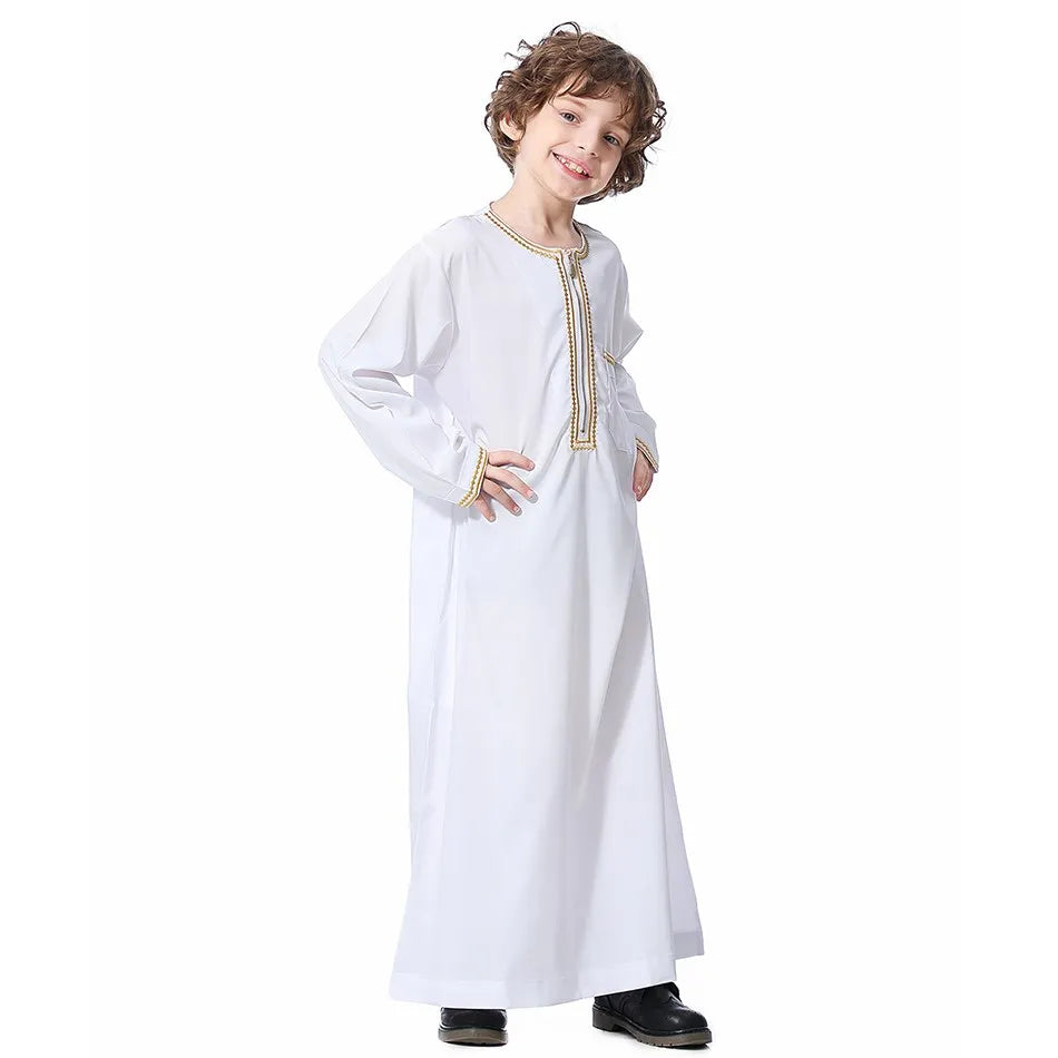 Summer Muslim Kids Robe - Meesal