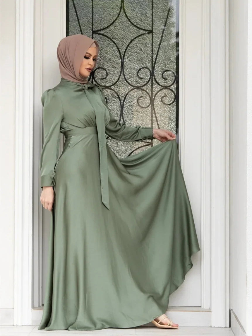 Elegant Satin Dress - Meesal