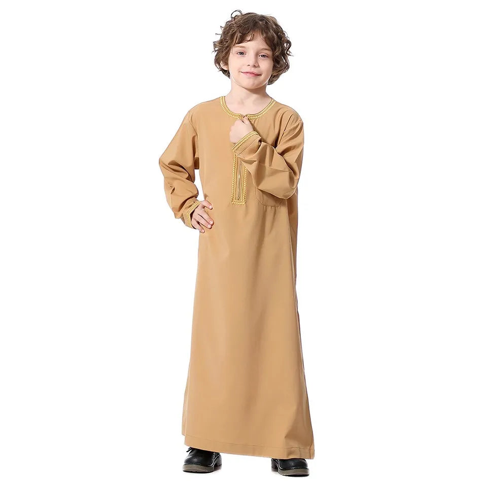 Summer Muslim Kids Robe - Meesal