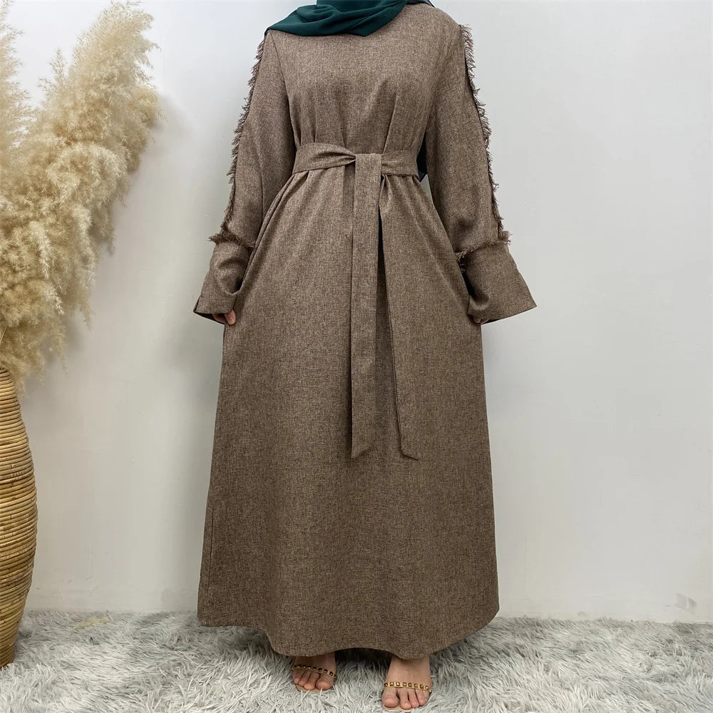 Middle East Muslim new fashion women's dress Dubai Arab Turkey loose women all the elegant long skirt with big swing - Meesal