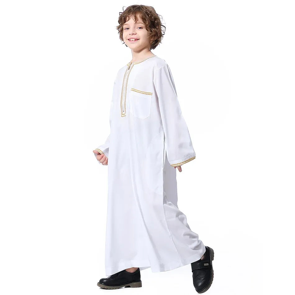 Summer Muslim Kids Robe - Meesal