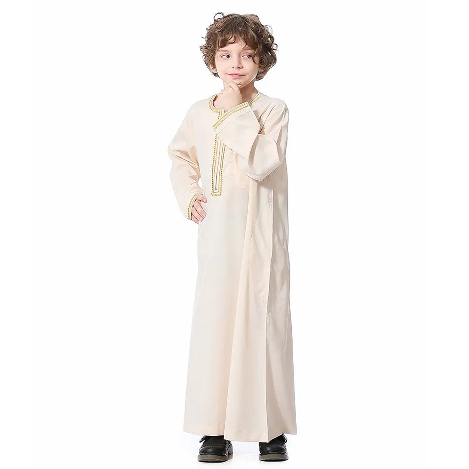 Summer Muslim Kids Robe - Meesal