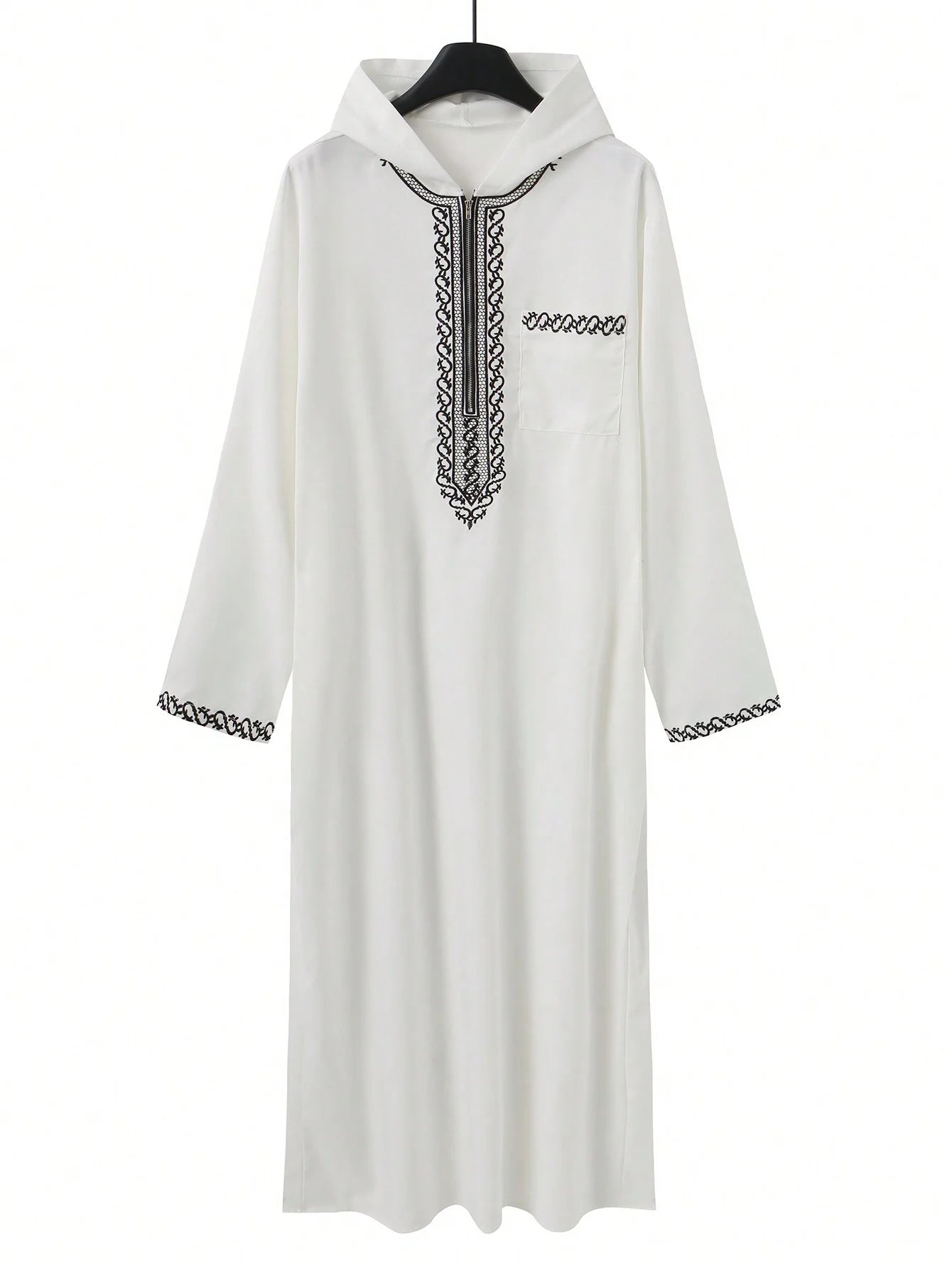 Moroccan Hooded Long Robe - Meesal