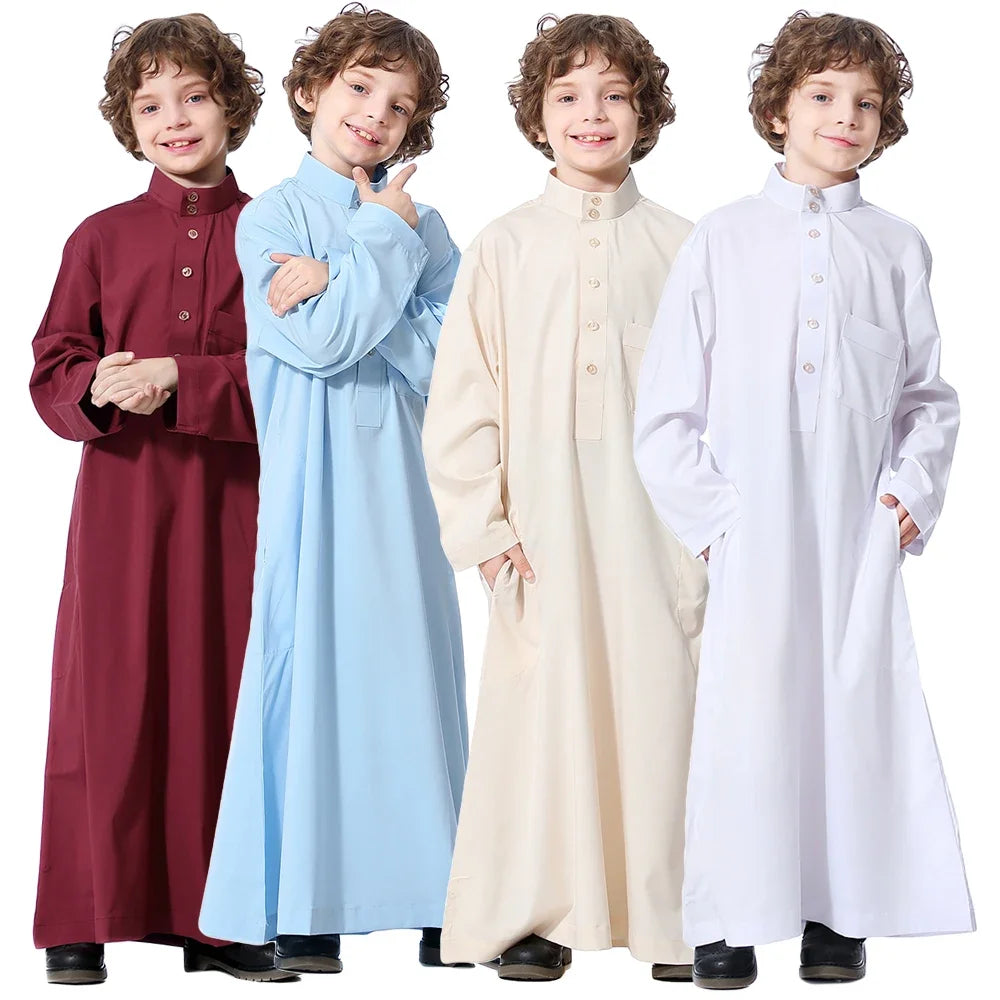 Lightweight Kids' Jubba Thobe - Meesal