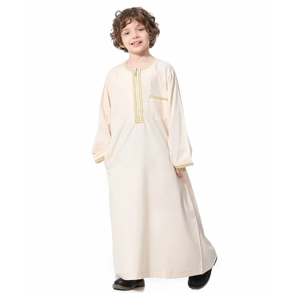 Summer Muslim Kids Robe - Meesal