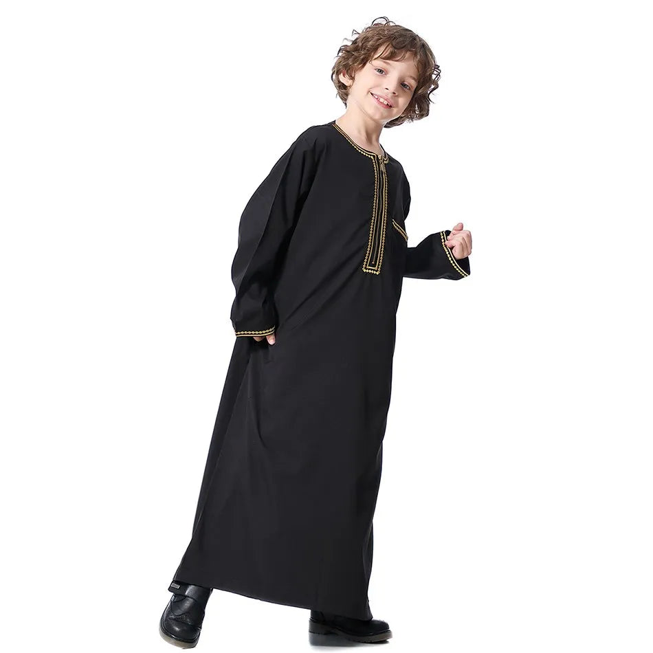 Summer Muslim Kids Robe - Meesal