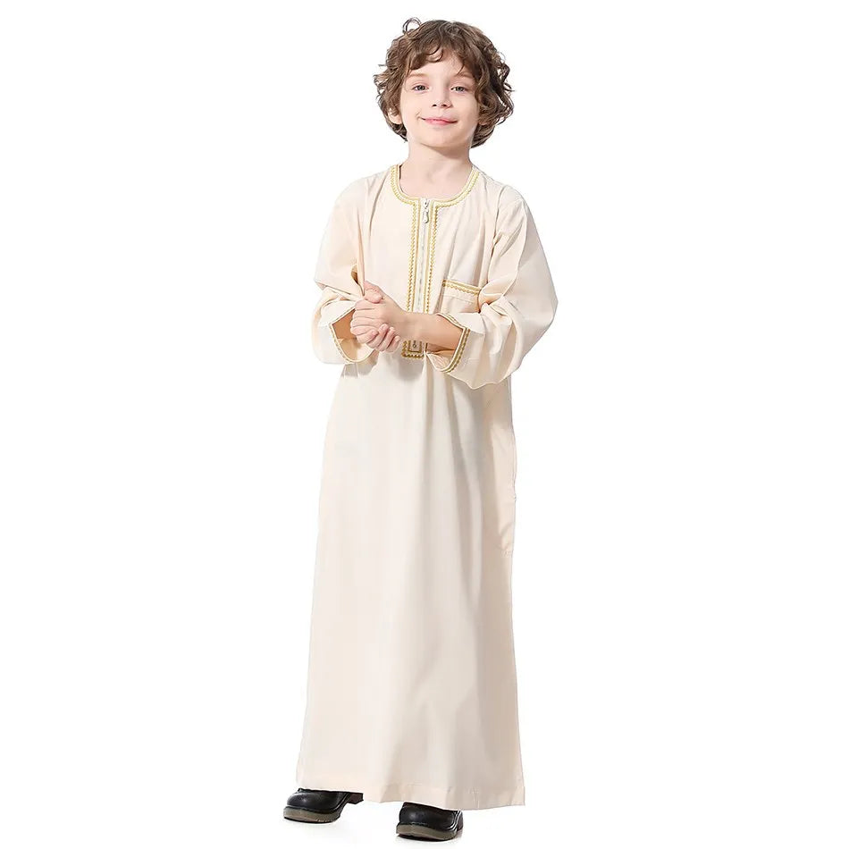 Summer Muslim Kids Robe - Meesal