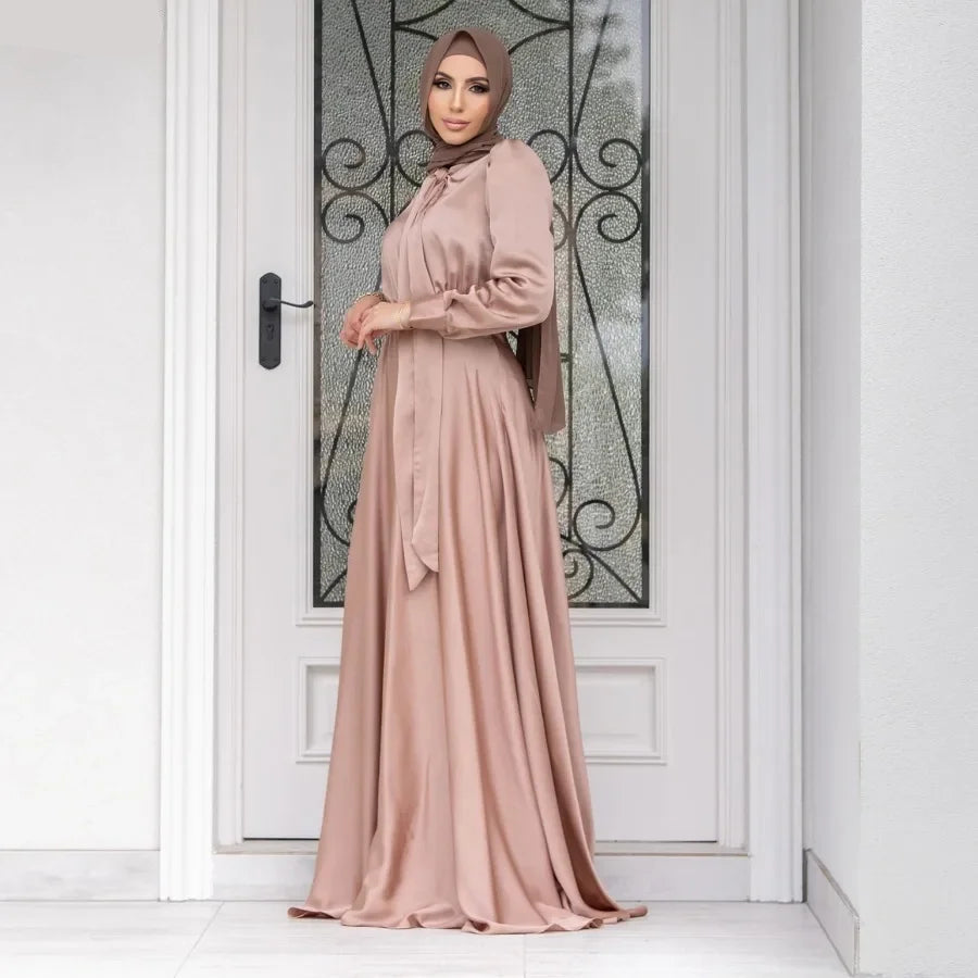 Elegant Satin Dress - Meesal