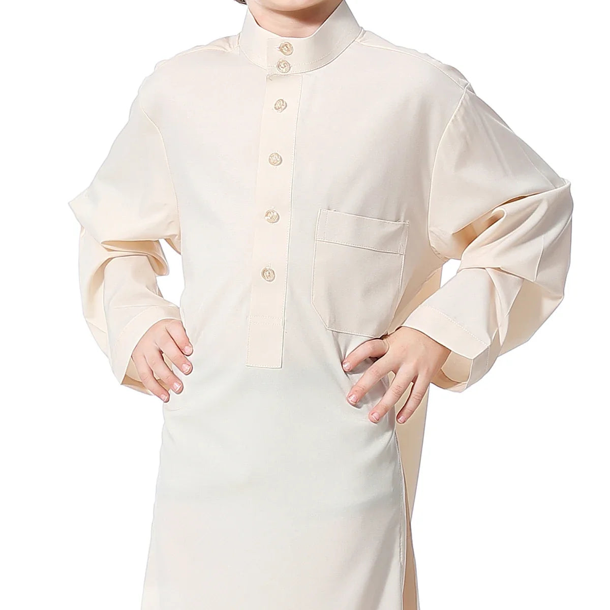 Lightweight Kids' Jubba Thobe - Meesal