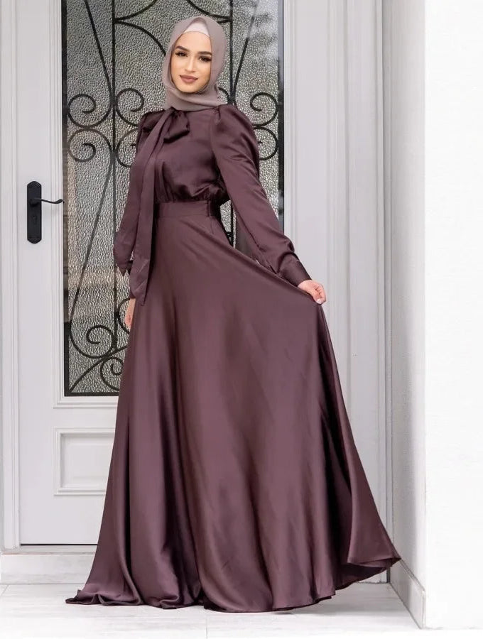 Elegant Satin Dress - Meesal