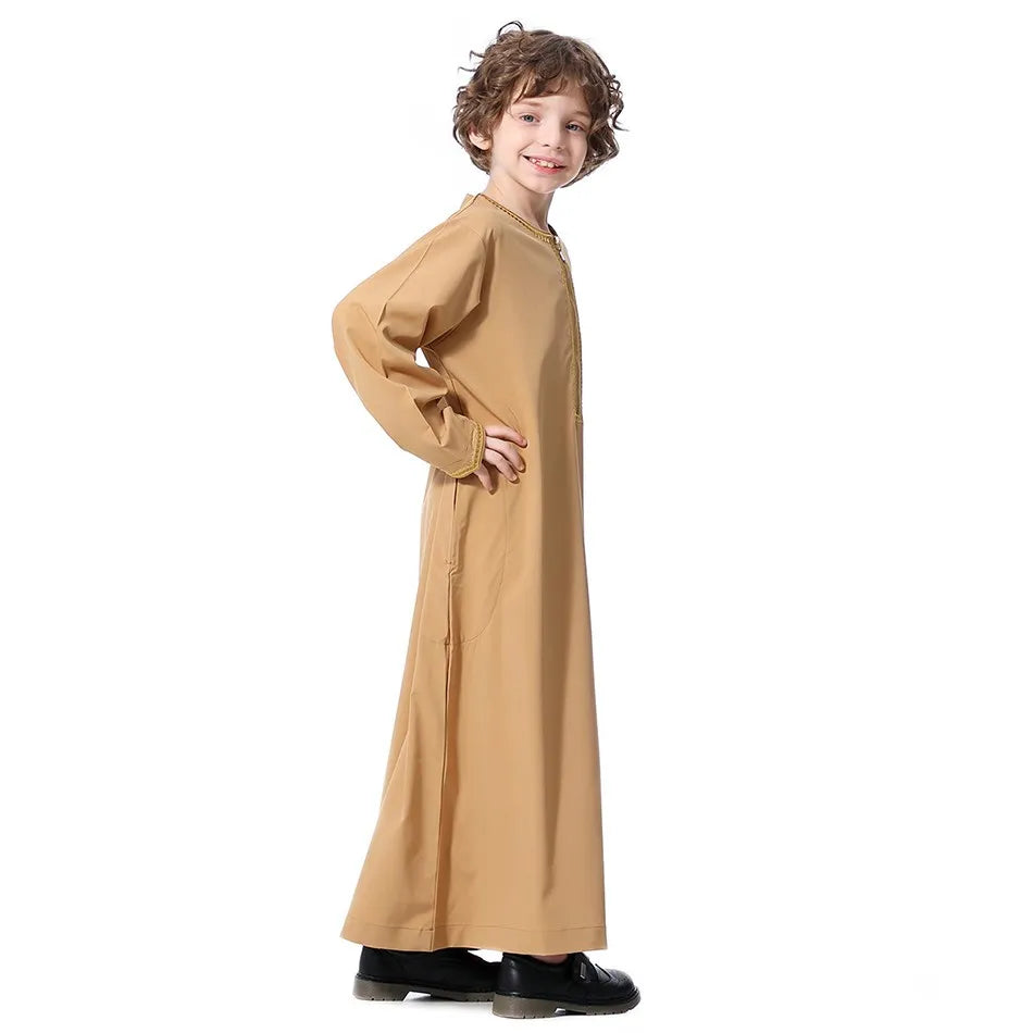Summer Muslim Kids Robe - Meesal
