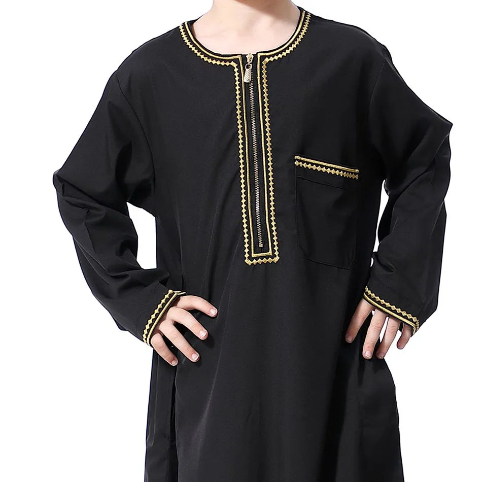 Summer Muslim Kids Robe - Meesal
