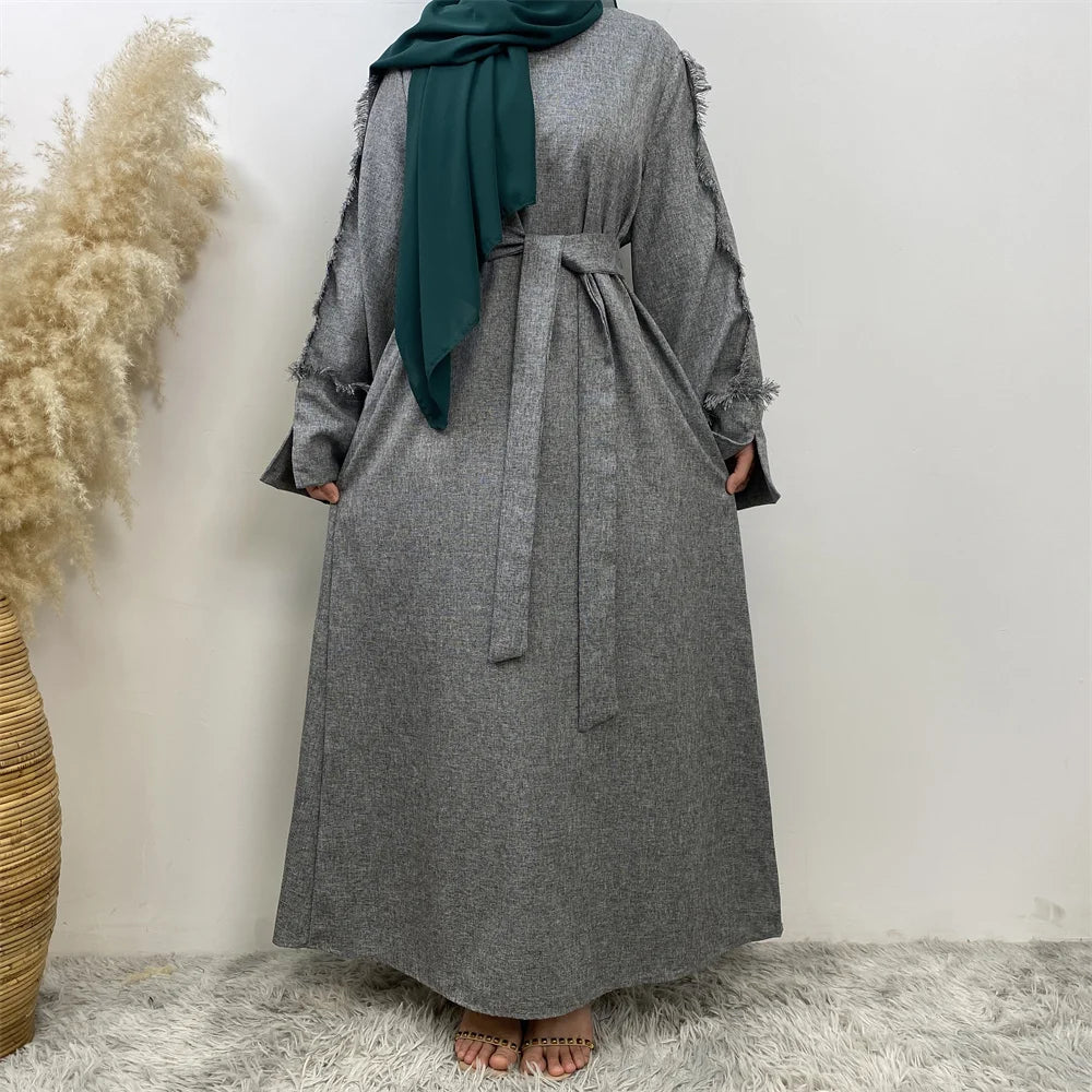Middle East Muslim new fashion women's dress Dubai Arab Turkey loose women all the elegant long skirt with big swing - Meesal