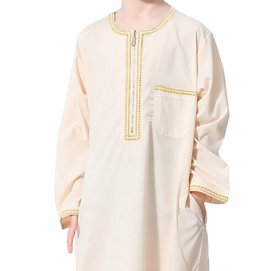Summer Muslim Kids Robe - Meesal