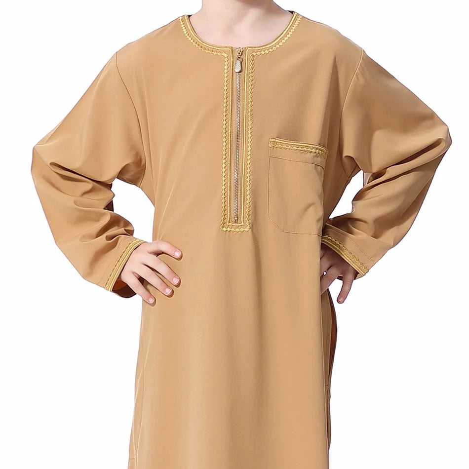 Summer Muslim Kids Robe - Meesal