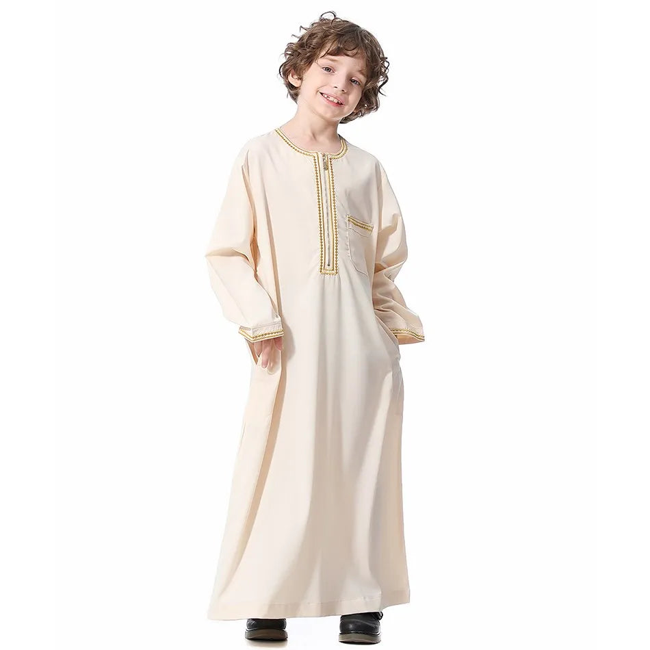 Summer Muslim Kids Robe - Meesal