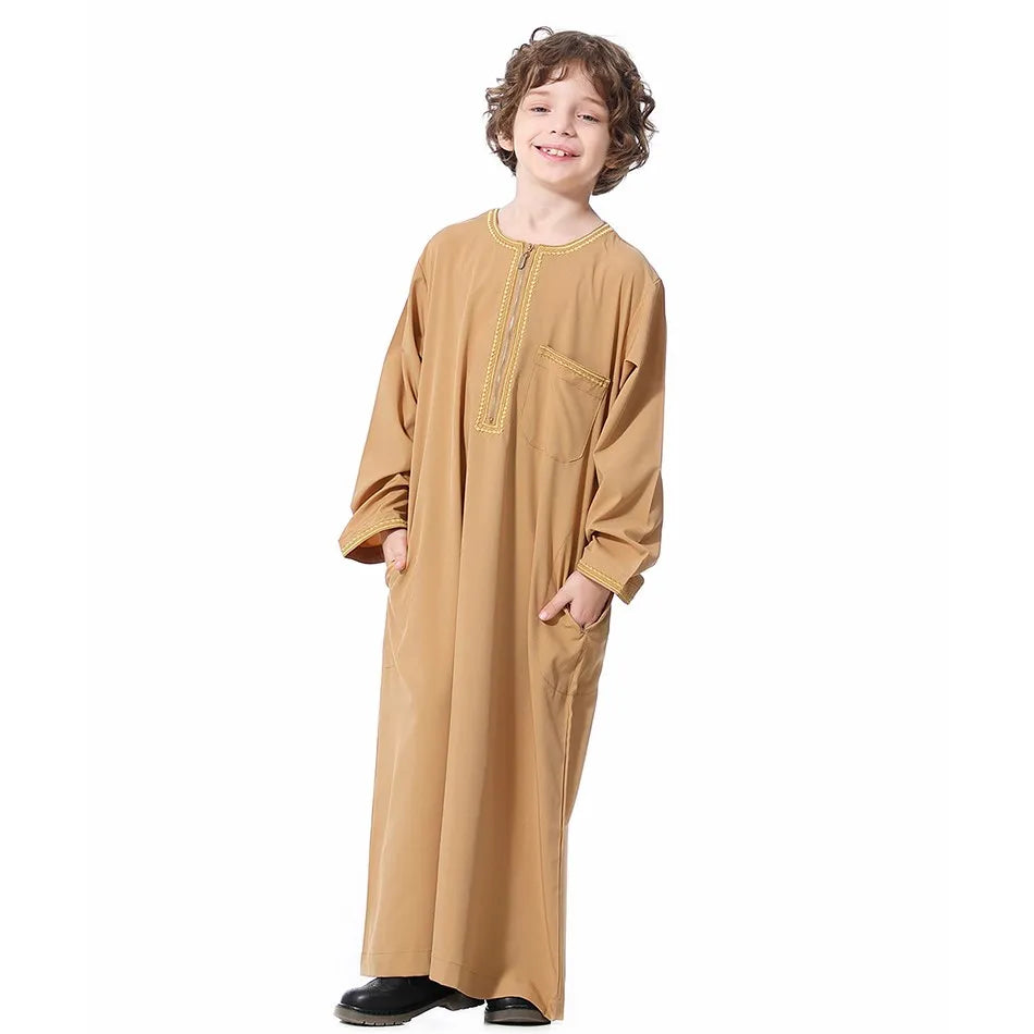 Summer Muslim Kids Robe - Meesal