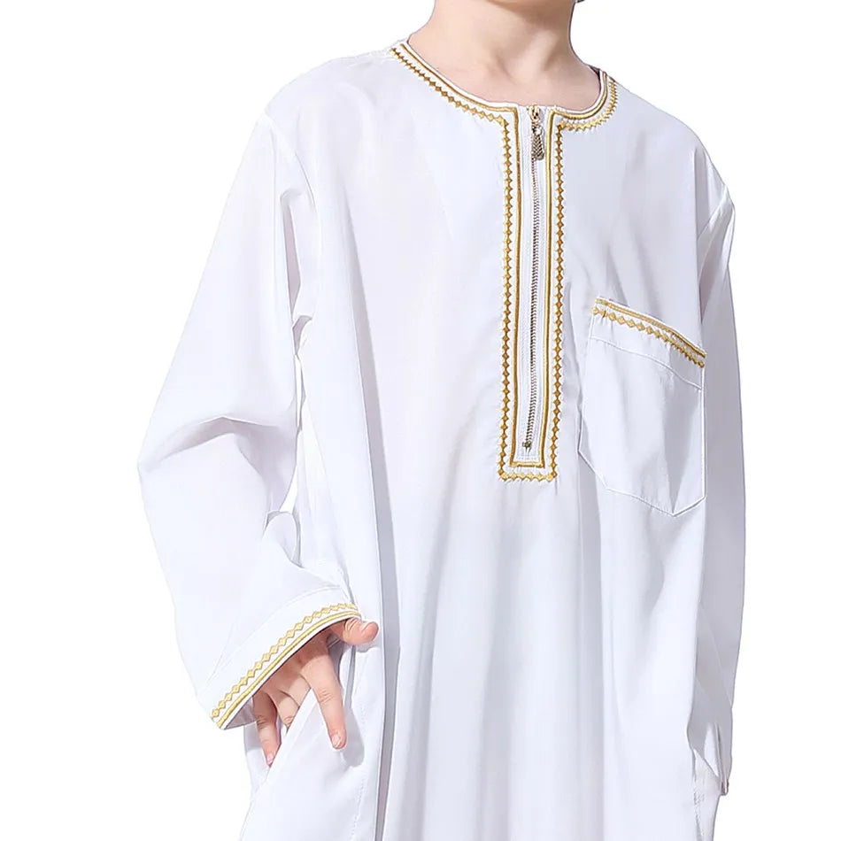 Summer Muslim Kids Robe - Meesal