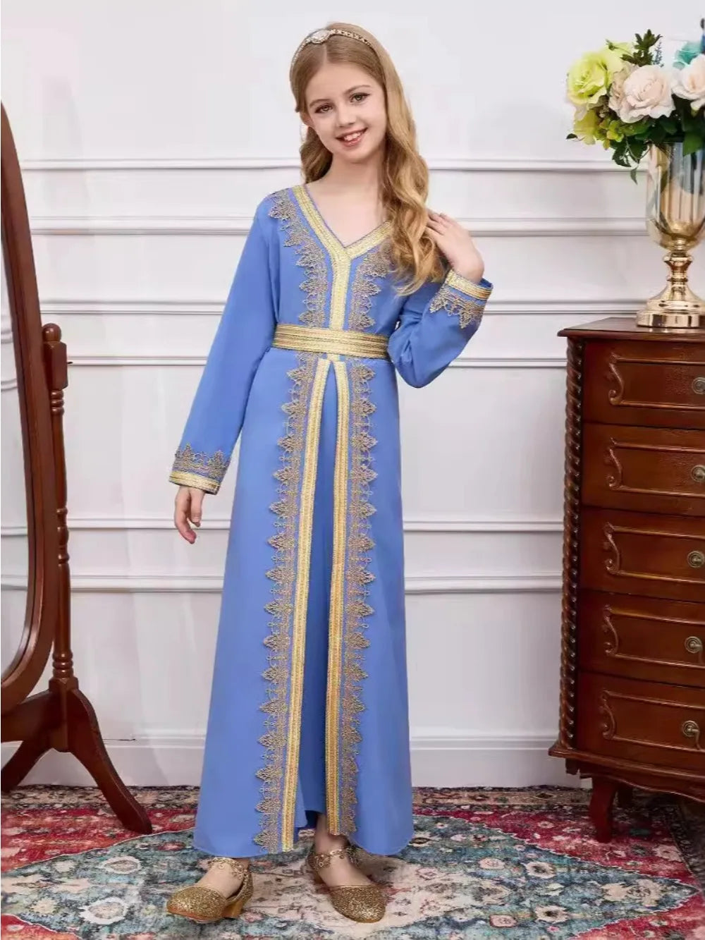 Muslim Kid Girls Dress - Meesal