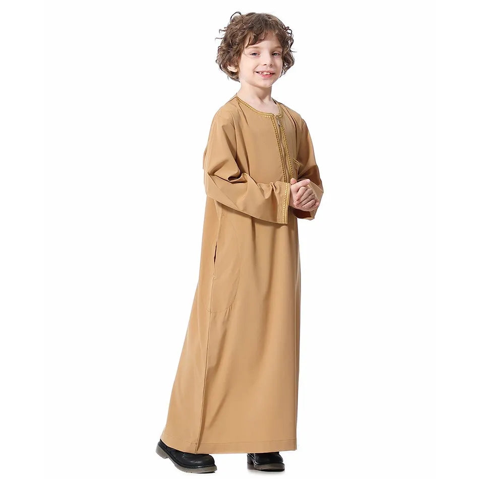 Summer Muslim Kids Robe - Meesal