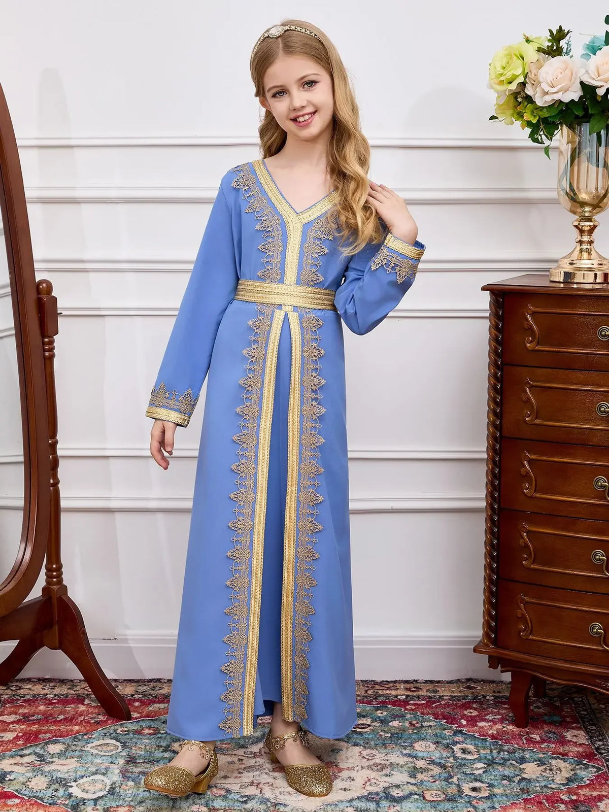 Muslim Kid Girls Dress - Meesal