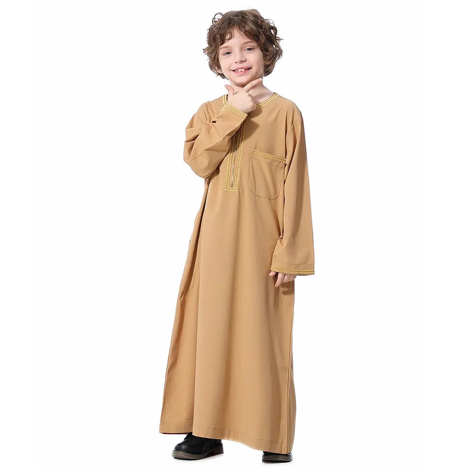 Summer Muslim Kids Robe - Meesal