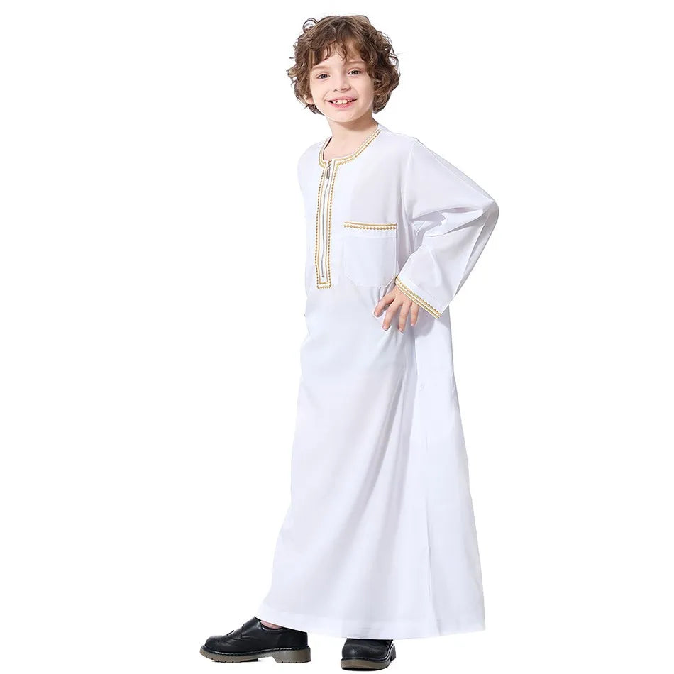 Summer Muslim Kids Robe - Meesal