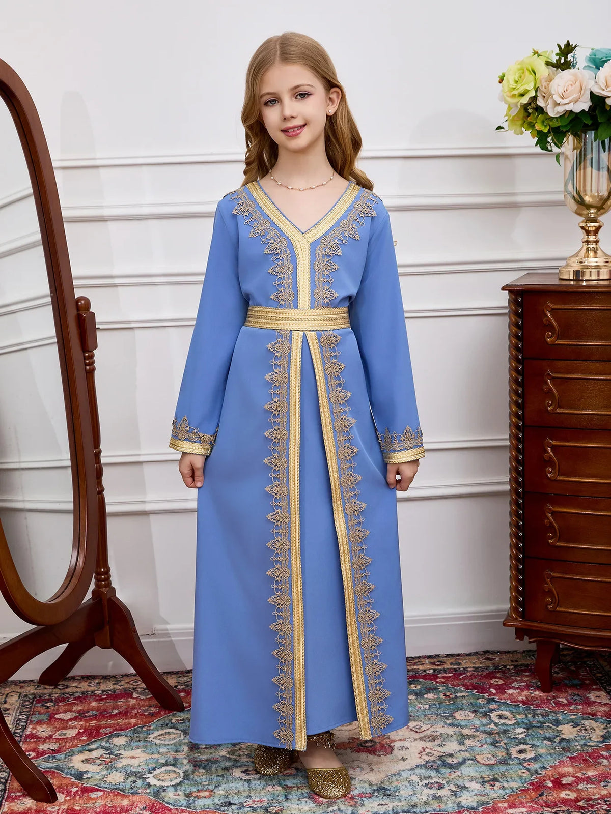 Muslim Kid Girls Dress - Meesal