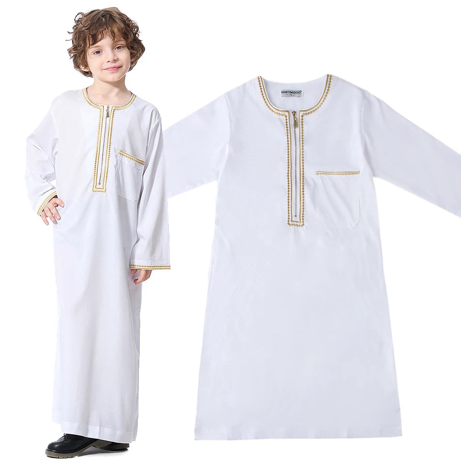 Summer Muslim Kids Robe - Meesal
