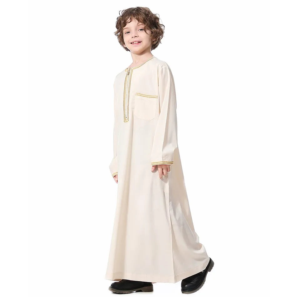 Summer Muslim Kids Robe - Meesal