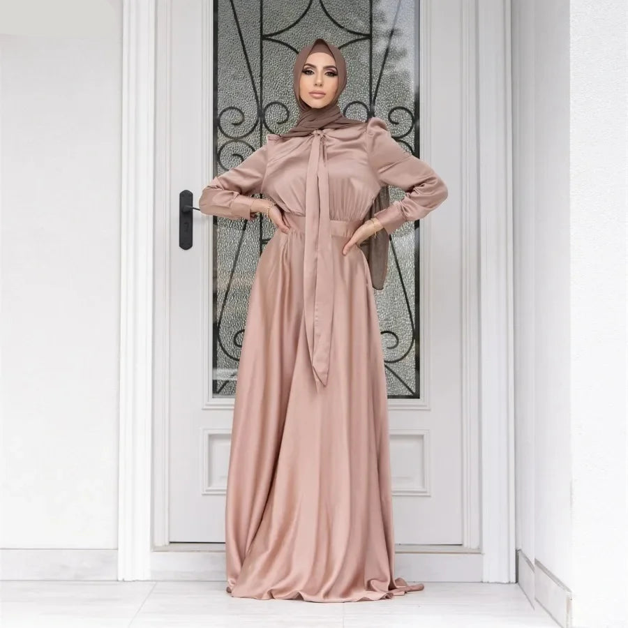Elegant Satin Dress - Meesal