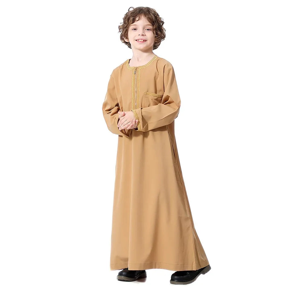 Summer Muslim Kids Robe - Meesal