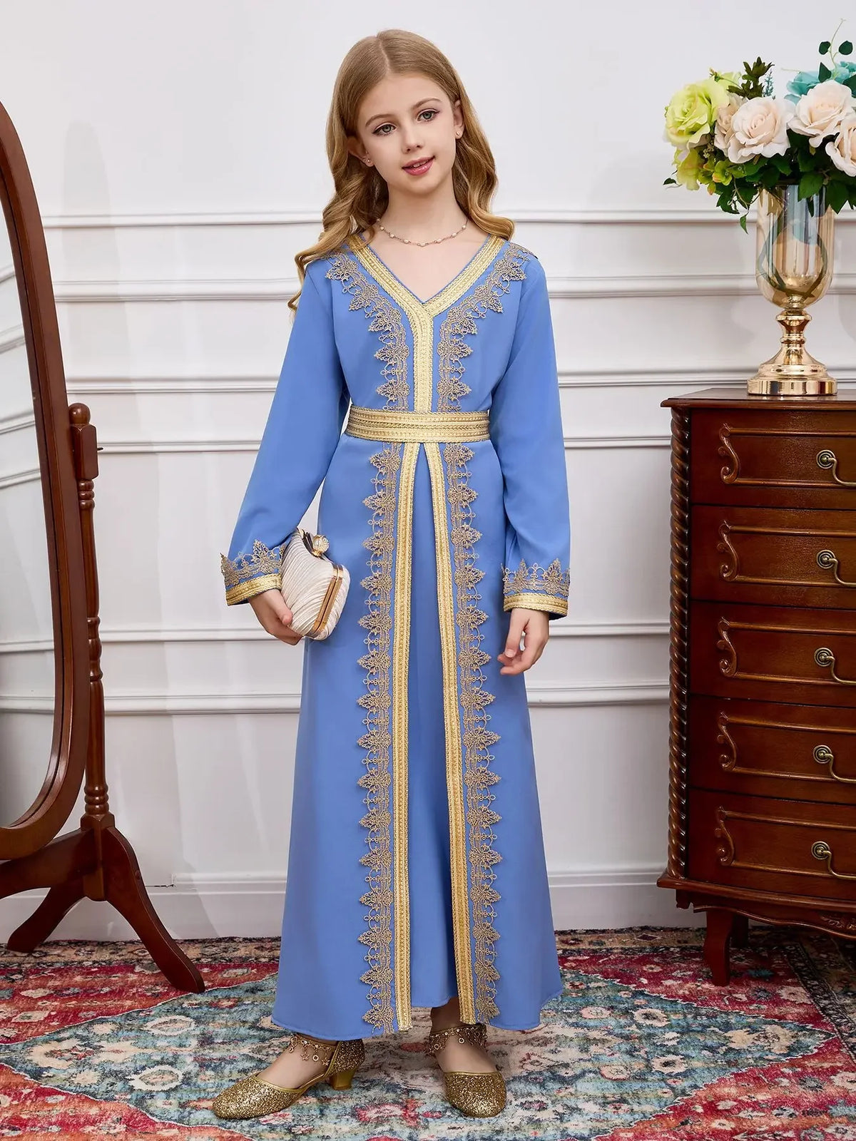 Muslim Kid Girls Dress - Meesal