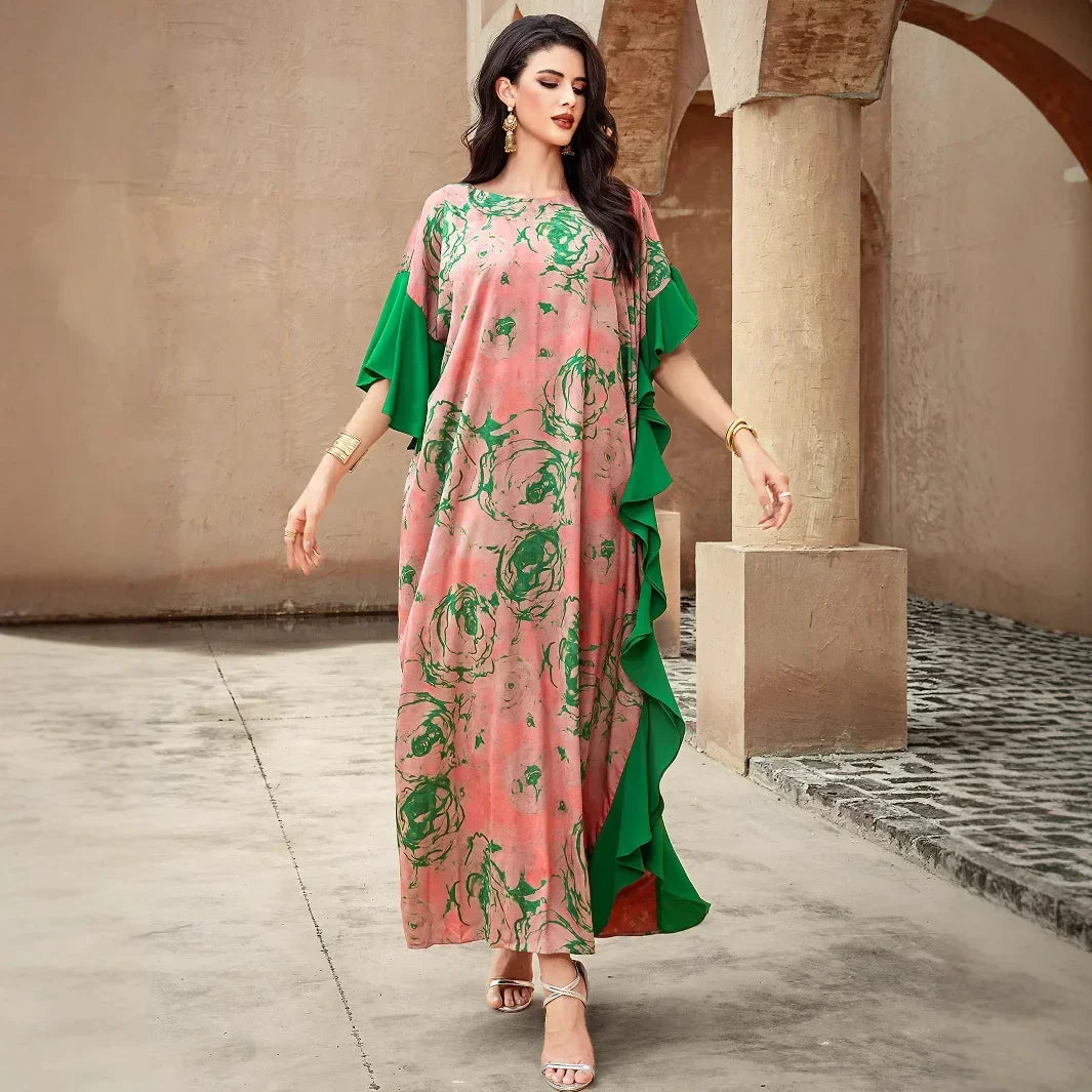 Eid Djellaba Satin Kimono Open Abayas Dubai Luxury Muslim Dress for Women Turkey Kaftan Kebaya Ramadan Morocco Caftan Jalabiya - Meesal