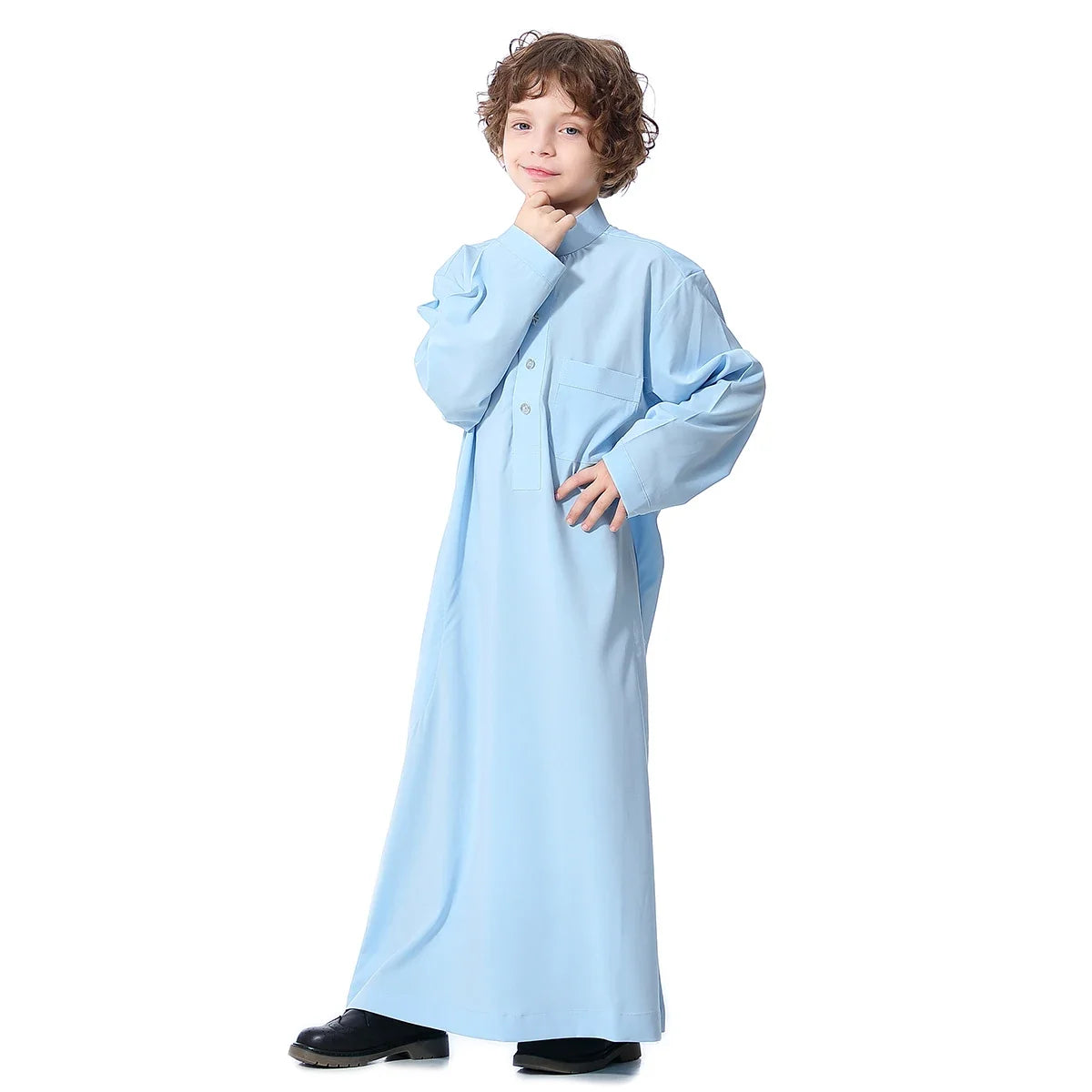 Lightweight Kids' Jubba Thobe - Meesal