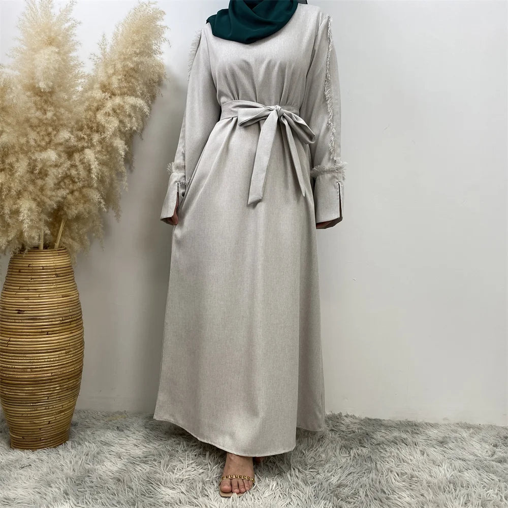 Middle East Muslim new fashion women's dress Dubai Arab Turkey loose women all the elegant long skirt with big swing - Meesal
