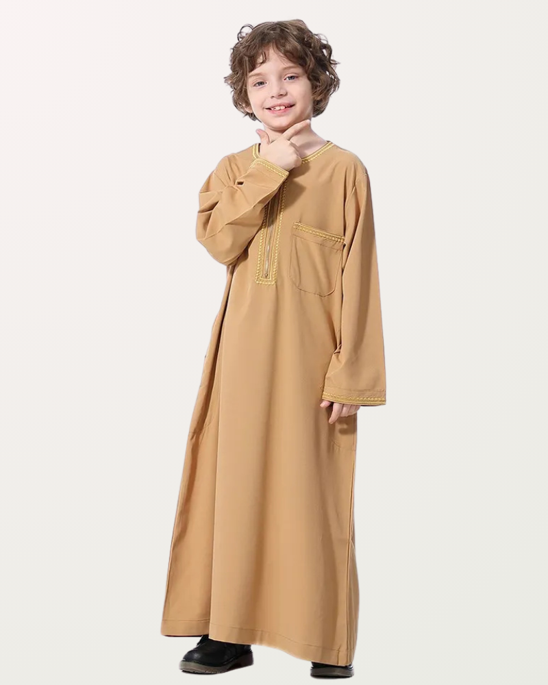Summer Muslim Kids Robe - Meesal