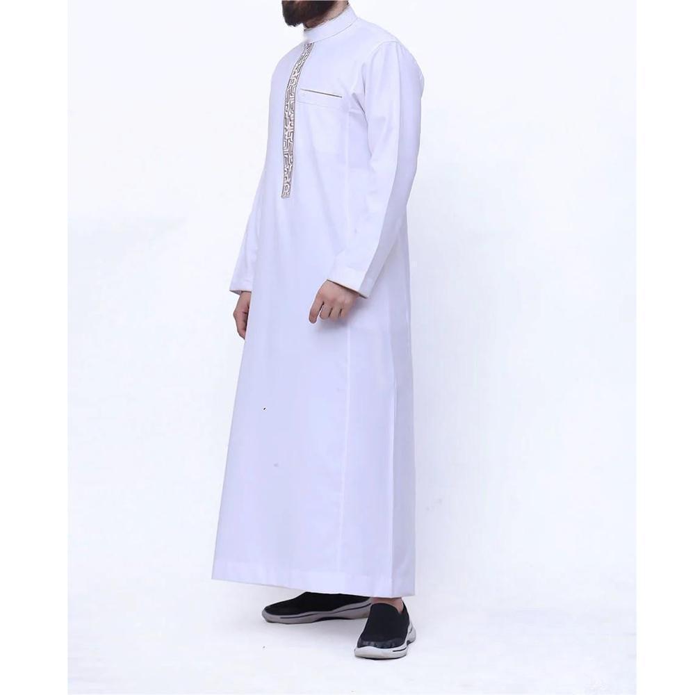 Arab Men's Robe European And American Muslim Printed Clothing - Meesal