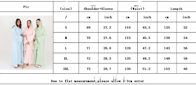 Dubai Love Embroidered Elegant Cardigan Robe - Meesal