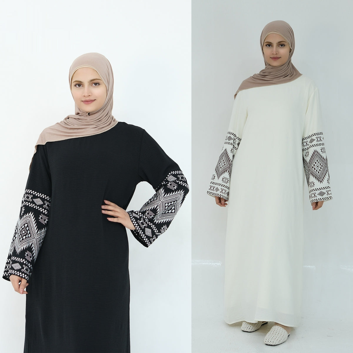 Middle East Exquisite Embroidery Elegant Dress - Meesal